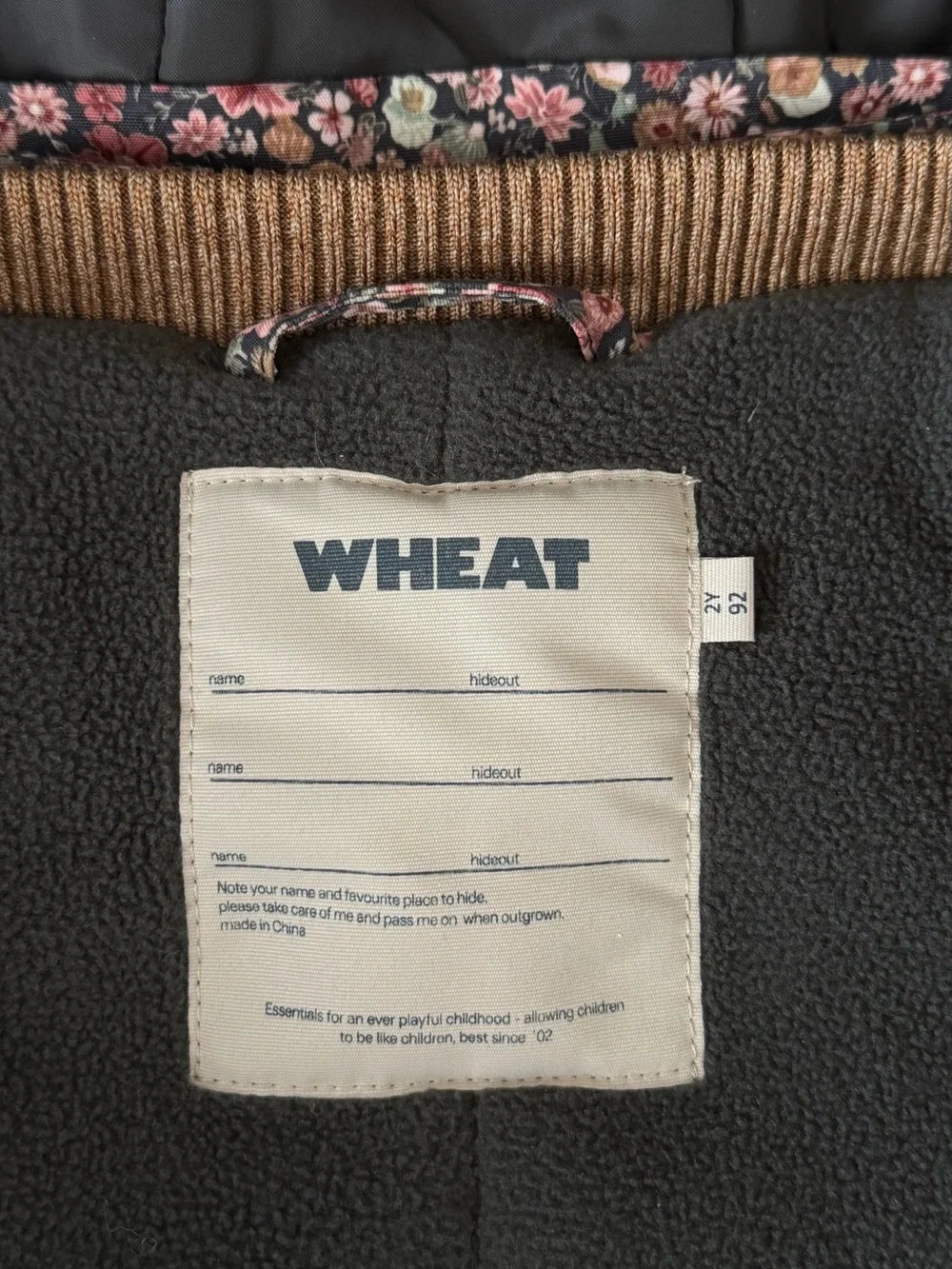 Wheat Toddler Snowsuit